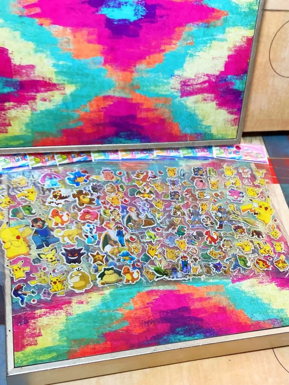 MY VINTAGE ORIGINAL POKEMON PUFFY FOAM STICKERS COLLECTION LOT POKE MON PIKACHU